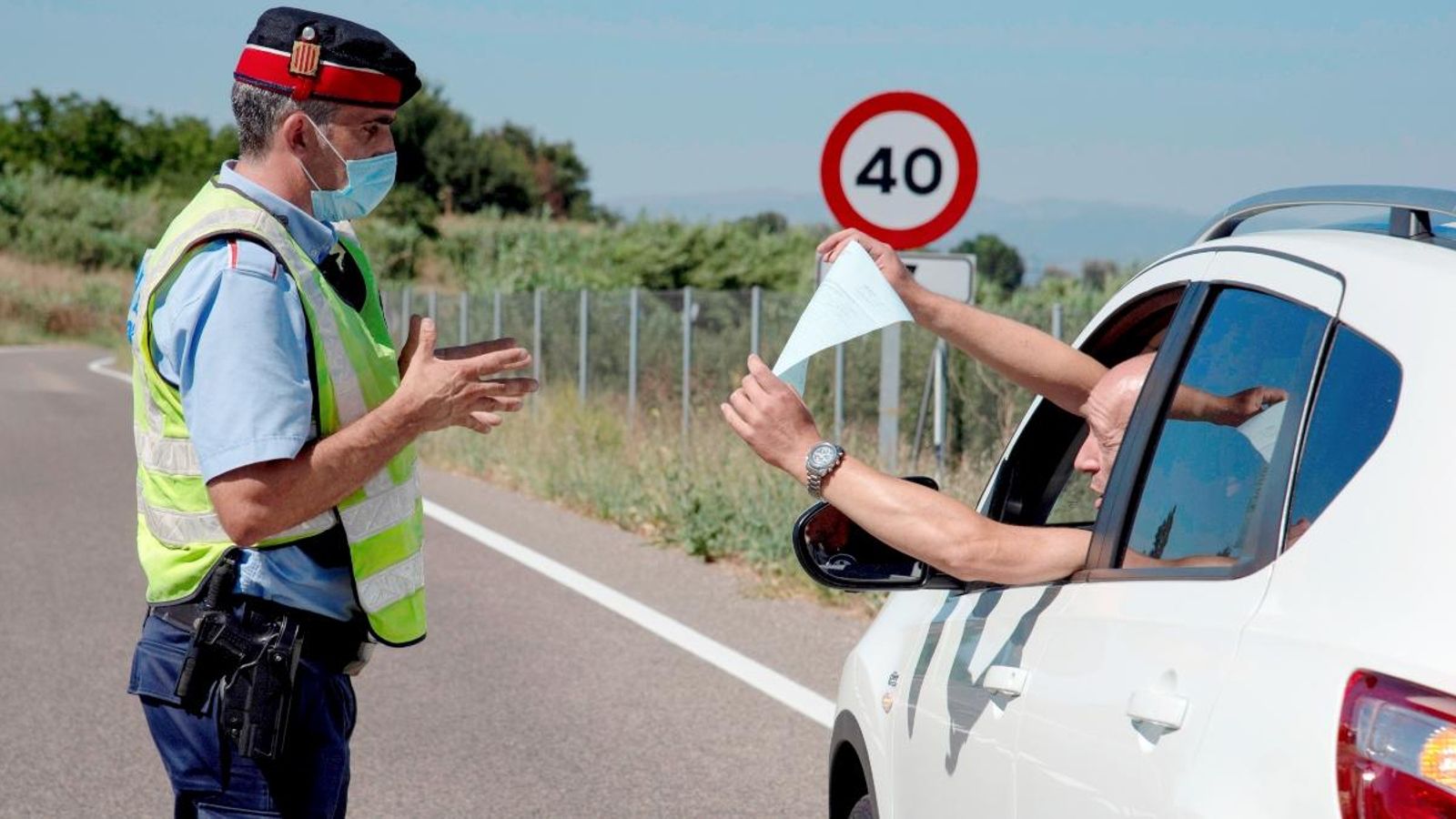 Control de carreteres a la comarca del Segrià aquest dissabte