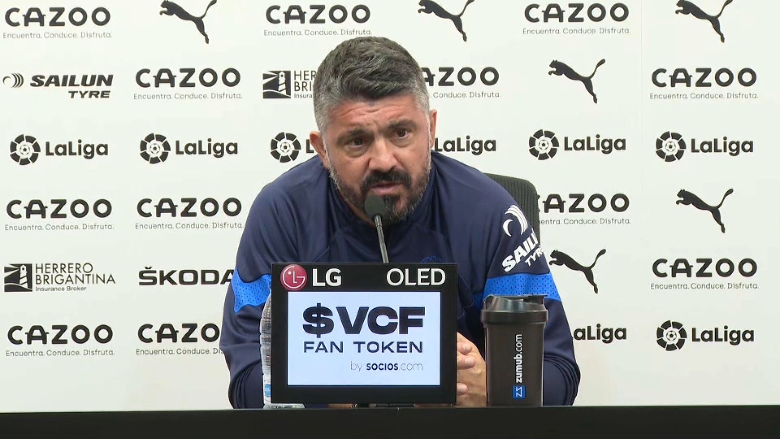 El tècnic del València, Genaro Gattuso