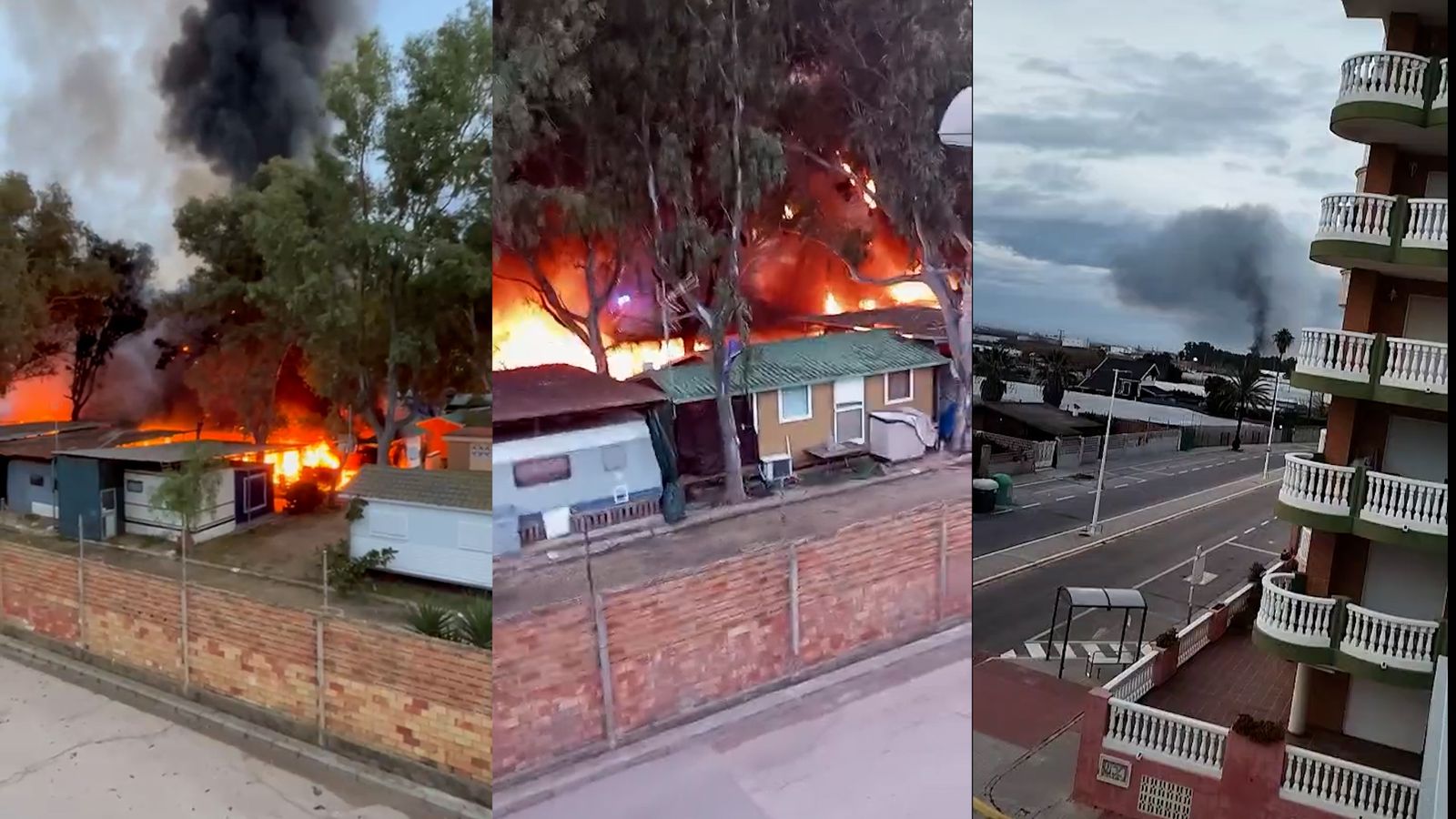 Incendi al camping del Perelló