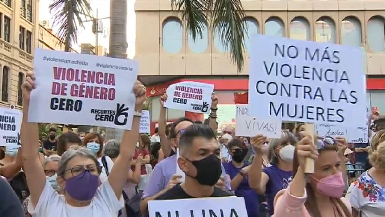 Imatge d'arxiu d'una manifestació contra la violència de gènere