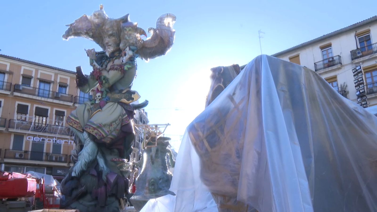 Muntatge de la falla Convent de Jerusalém