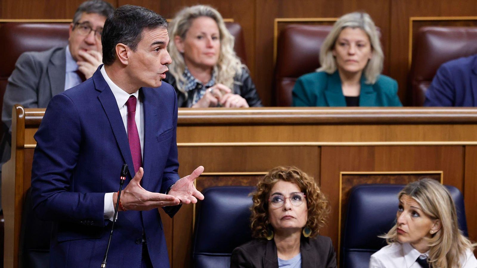 Sánchez, en una imatge d'este dimecres al Congrés, defendrà en la reunió del Consell europeu l'increment de la despesa en defensa