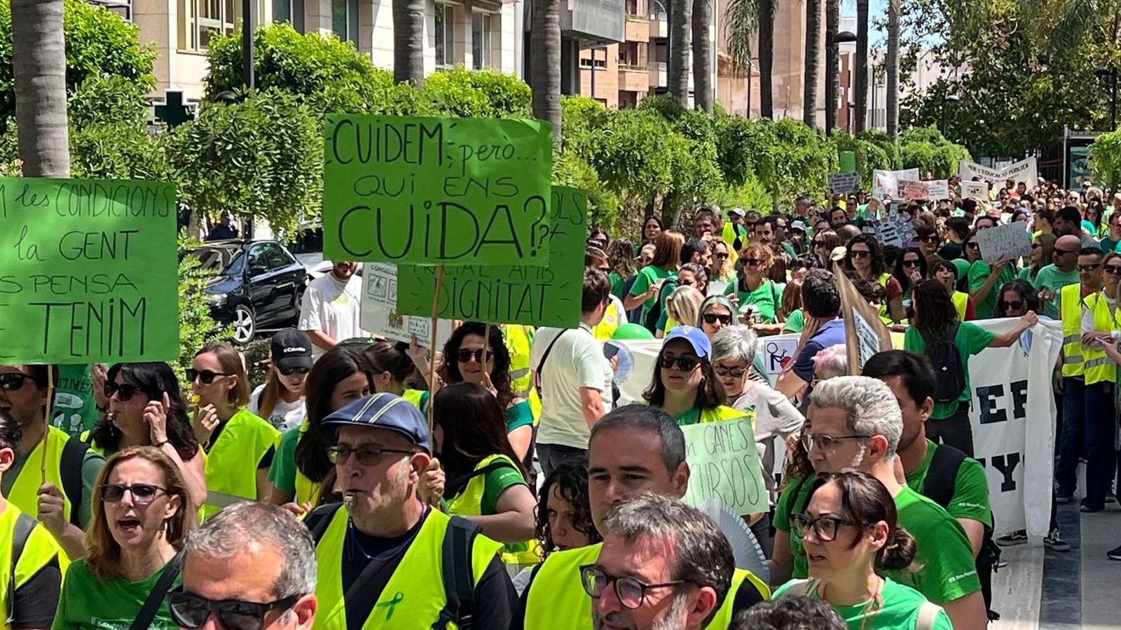 Manifestació de l'ensenyament valencià a Torrent