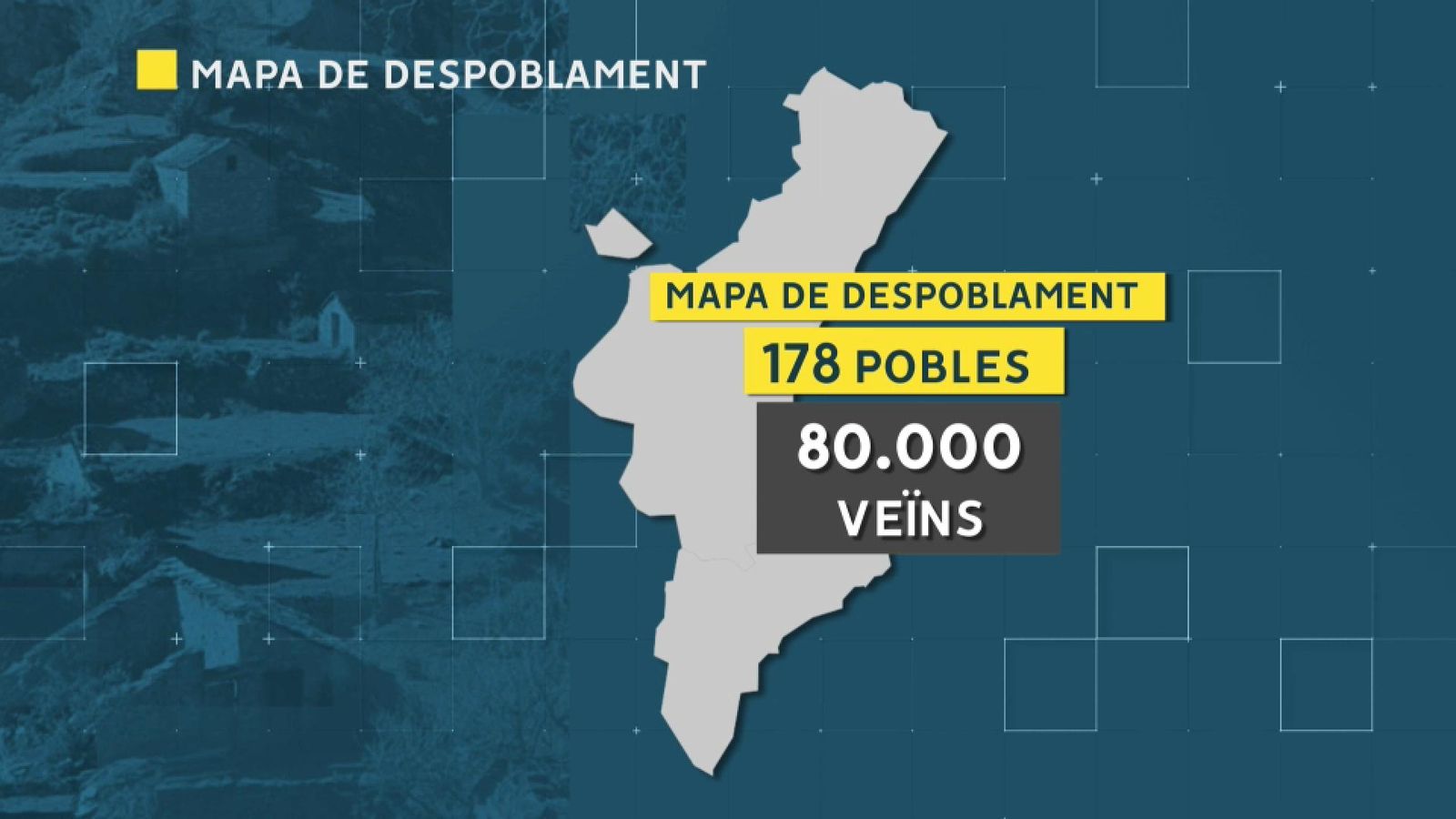 Hi ha vora 200 pobles en risc de despoblament a la Comunitat Valenciana