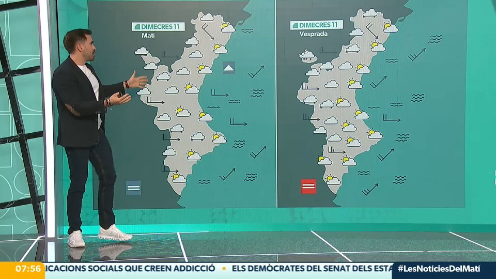 La previsió de dimecres 11 de febrer