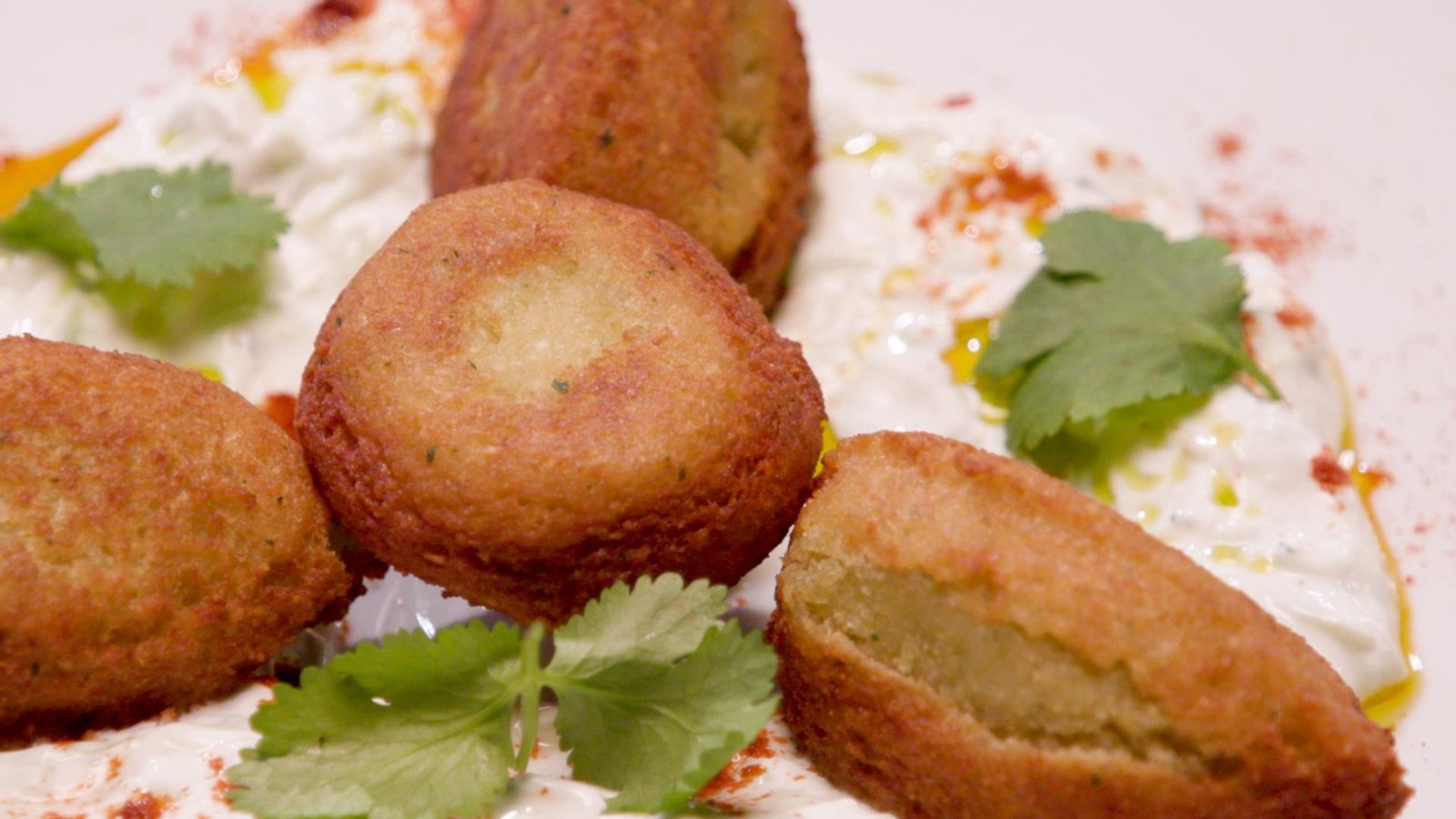 Falàfels amb salsa tzatziki