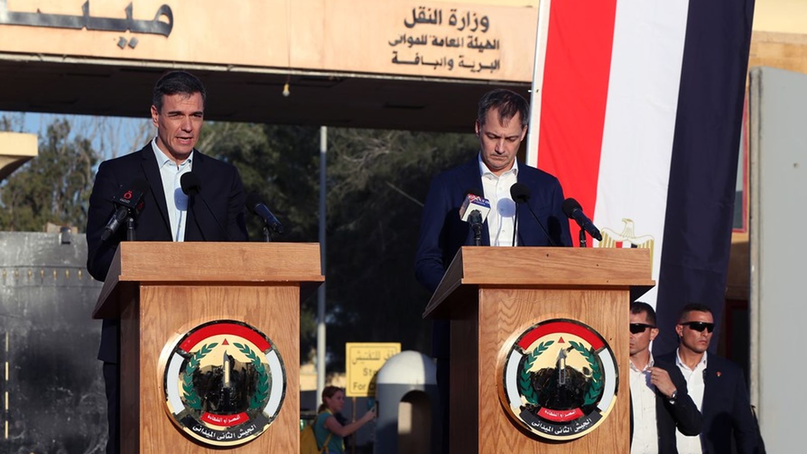 Sánchez i De Croo en la seua visita a l'Orient Mitjà