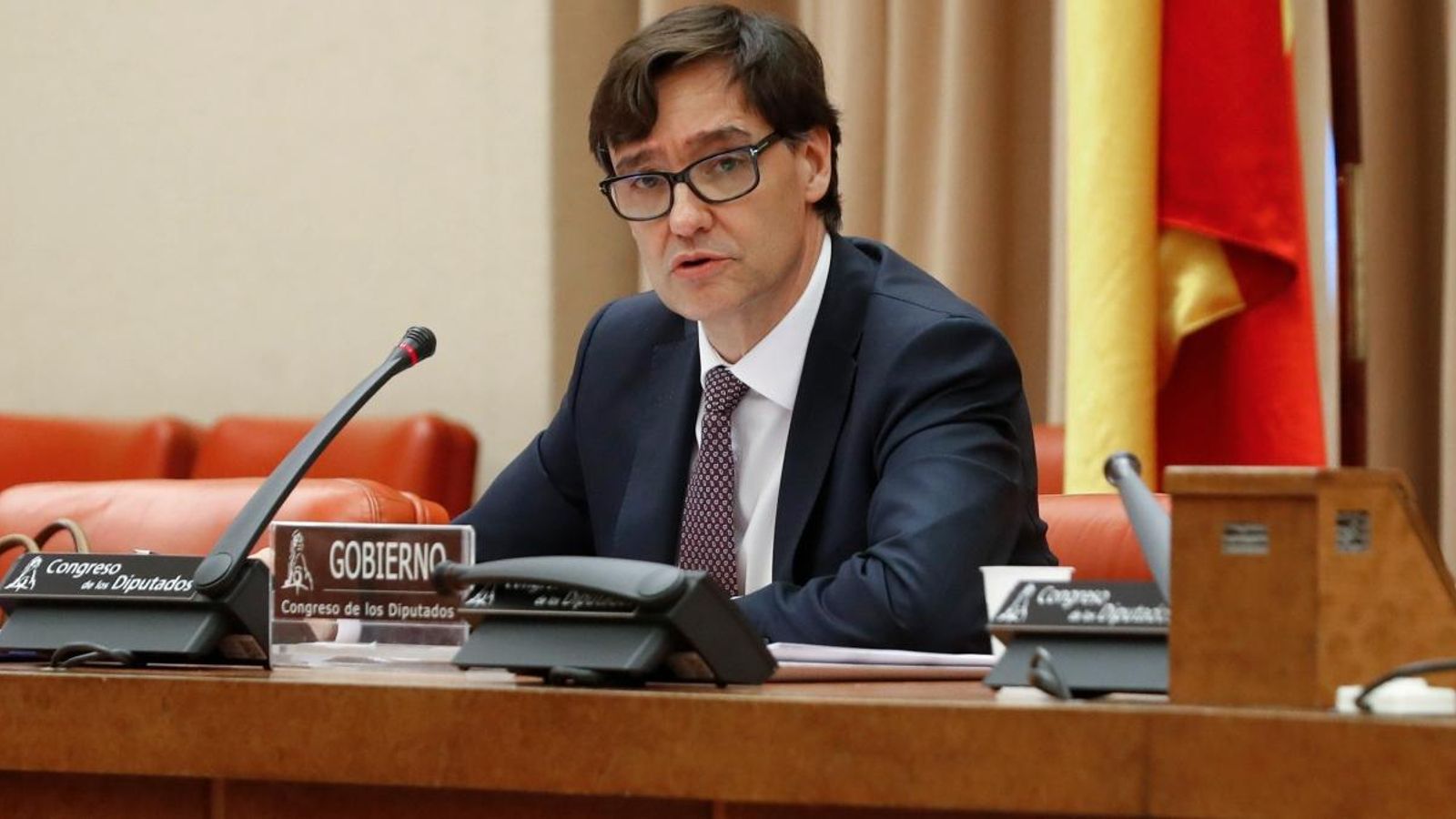 Imatge d'arxiu del ministre de Sanitat, Salvador Illa