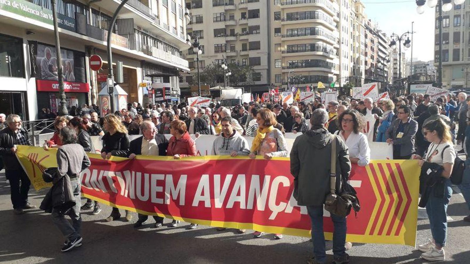 Imatge d'arxiu de la manifestació del 25 d'abril de 2019 a València