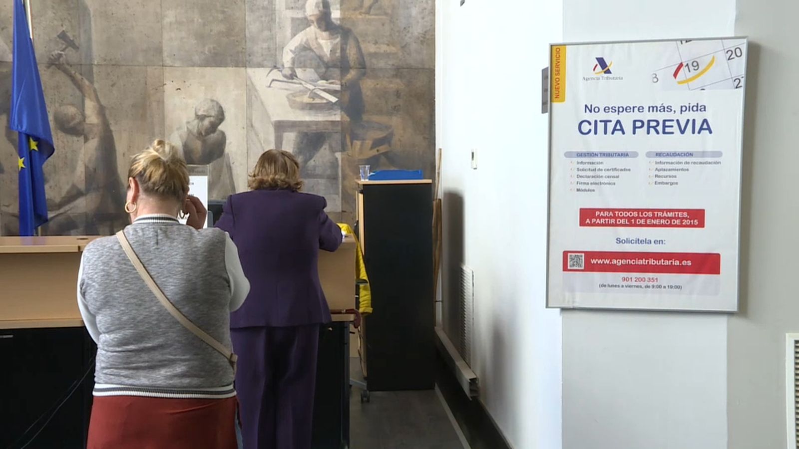 Atenció presencial de la campanya de la Renda a 2019