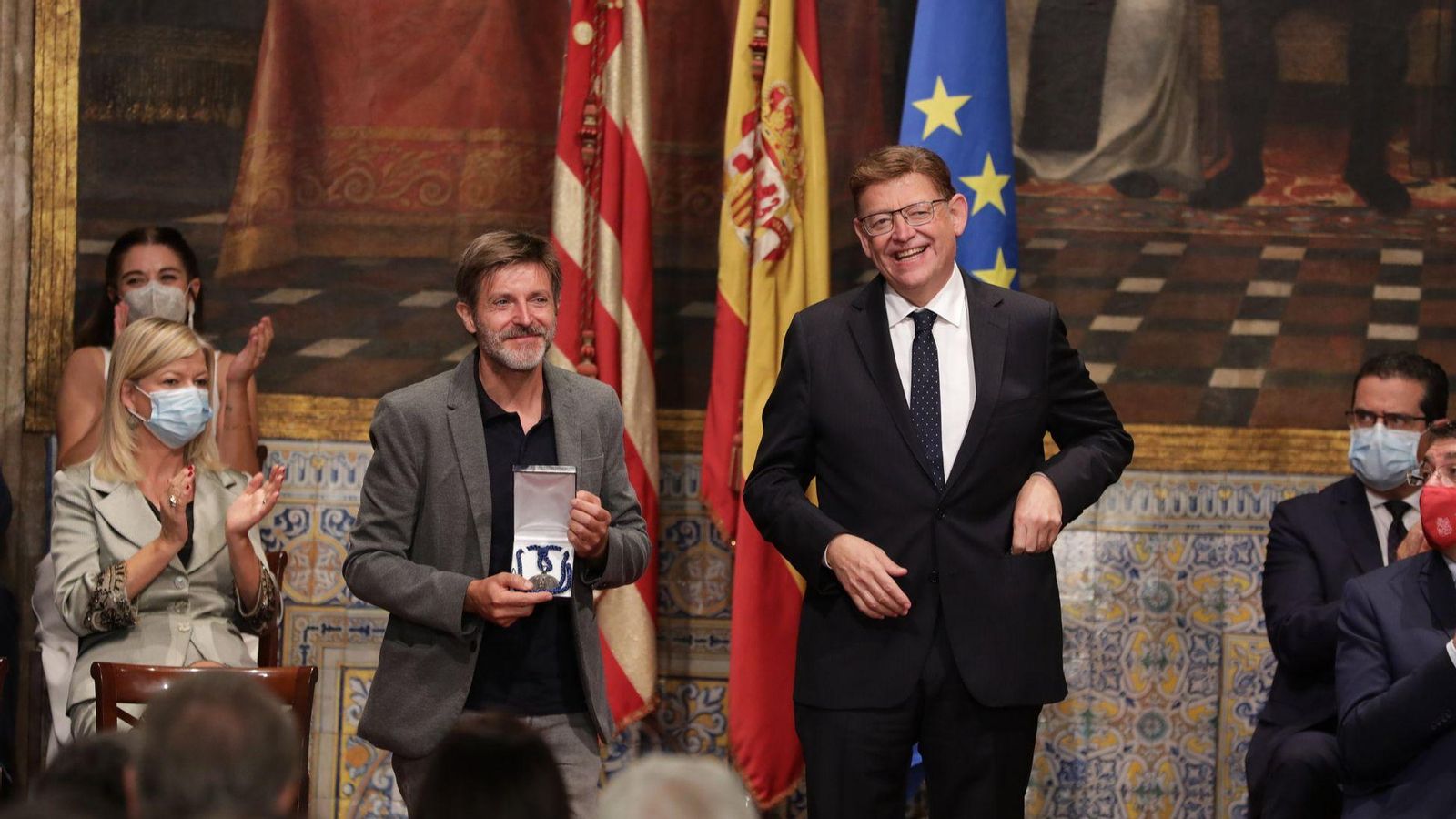 Paco Roca, un dels guardonats a l'acte de les Altes Distincions de la Generalitat