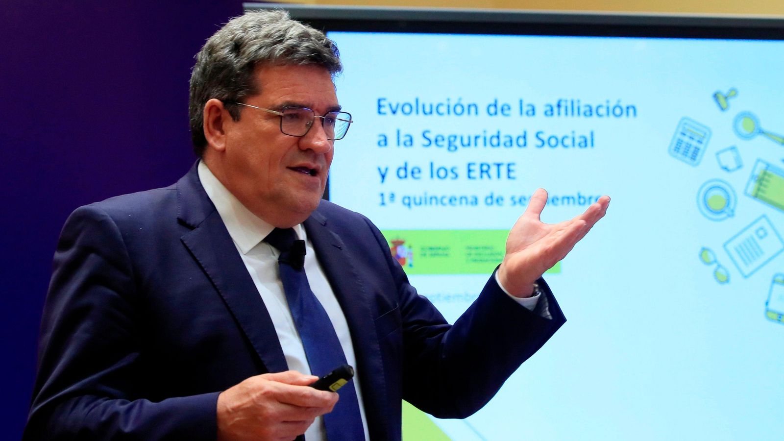 El ministre de Seguretat Social, José Luis Escrivá