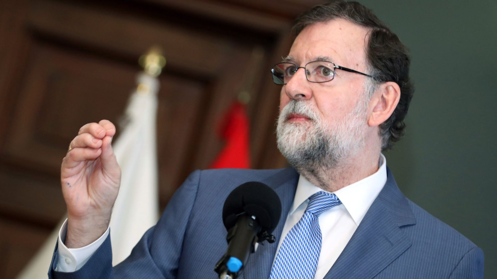Mariano Rajoy, durant una intervenció a Las Palmas de Gran Canària