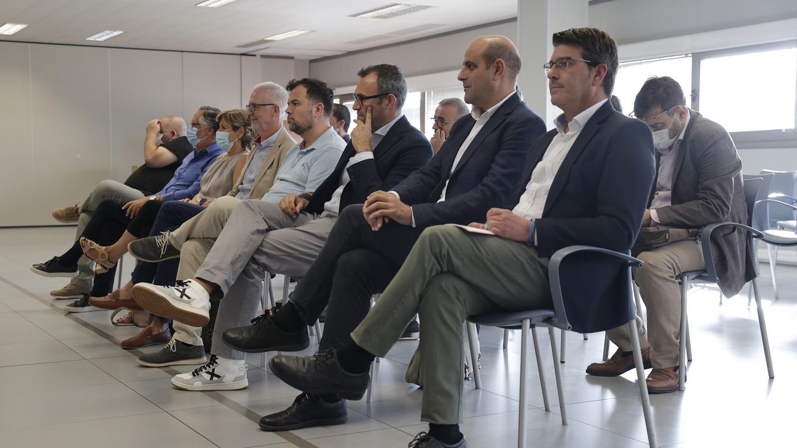 En imatge, el banc dels acusats del cas Alquería amb Jorge Rodríguez a la dreta