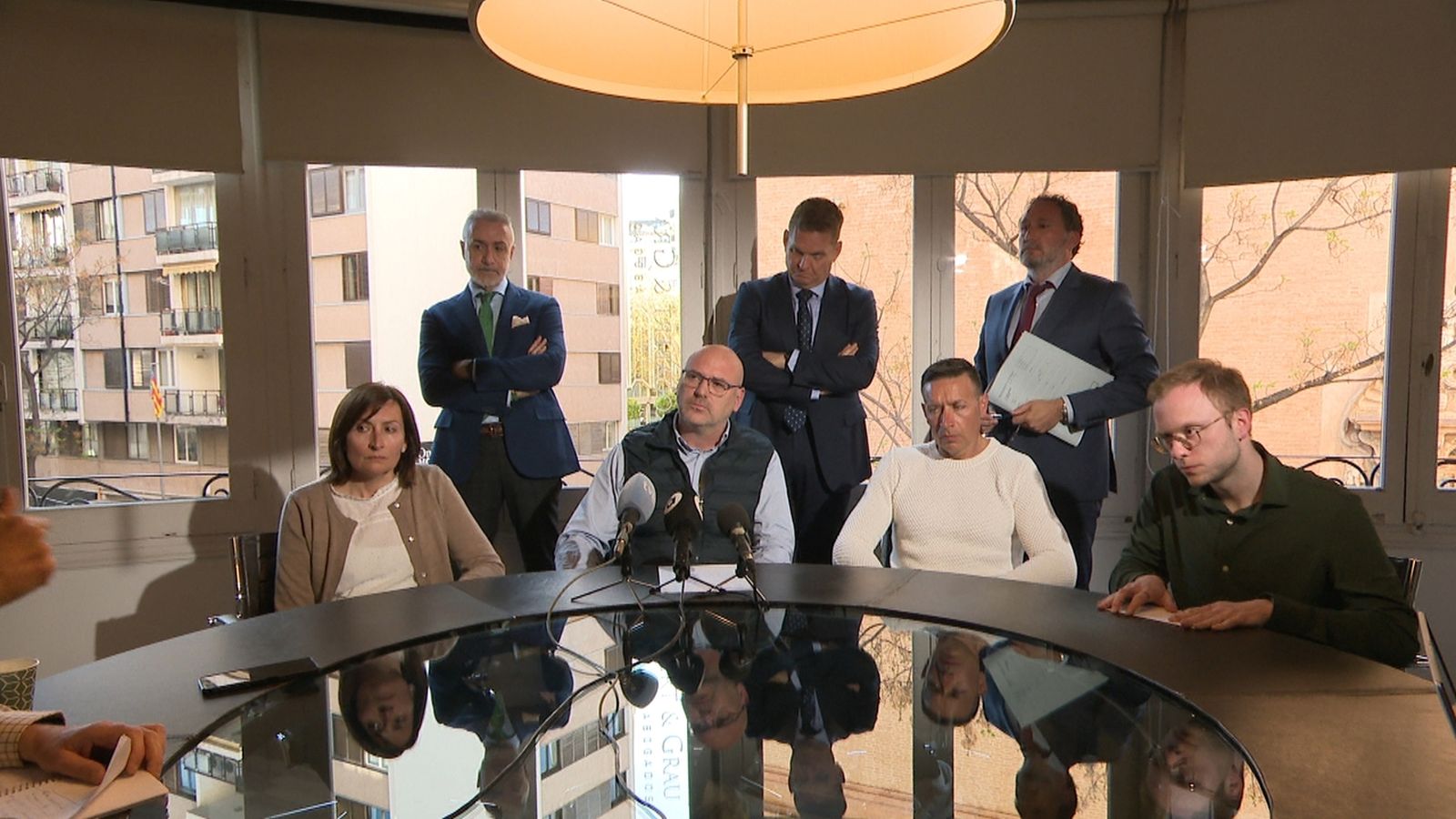 Reunió dels familiars de les víctimes de l'incendi de Campanar