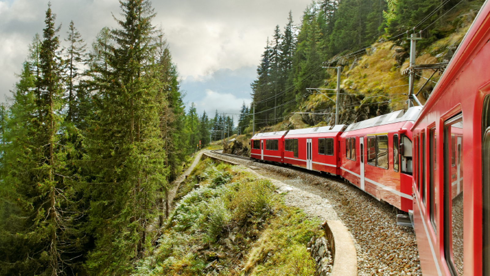 Un tren de l'interraïl per Europa