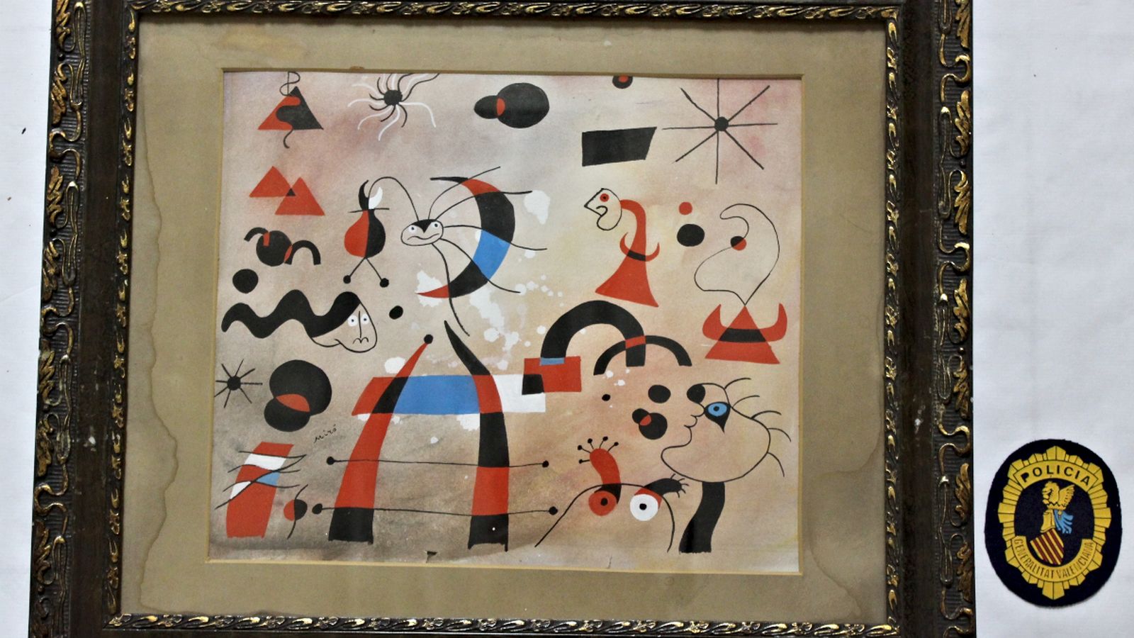 Una de les obres falses intervingudes per la Policia