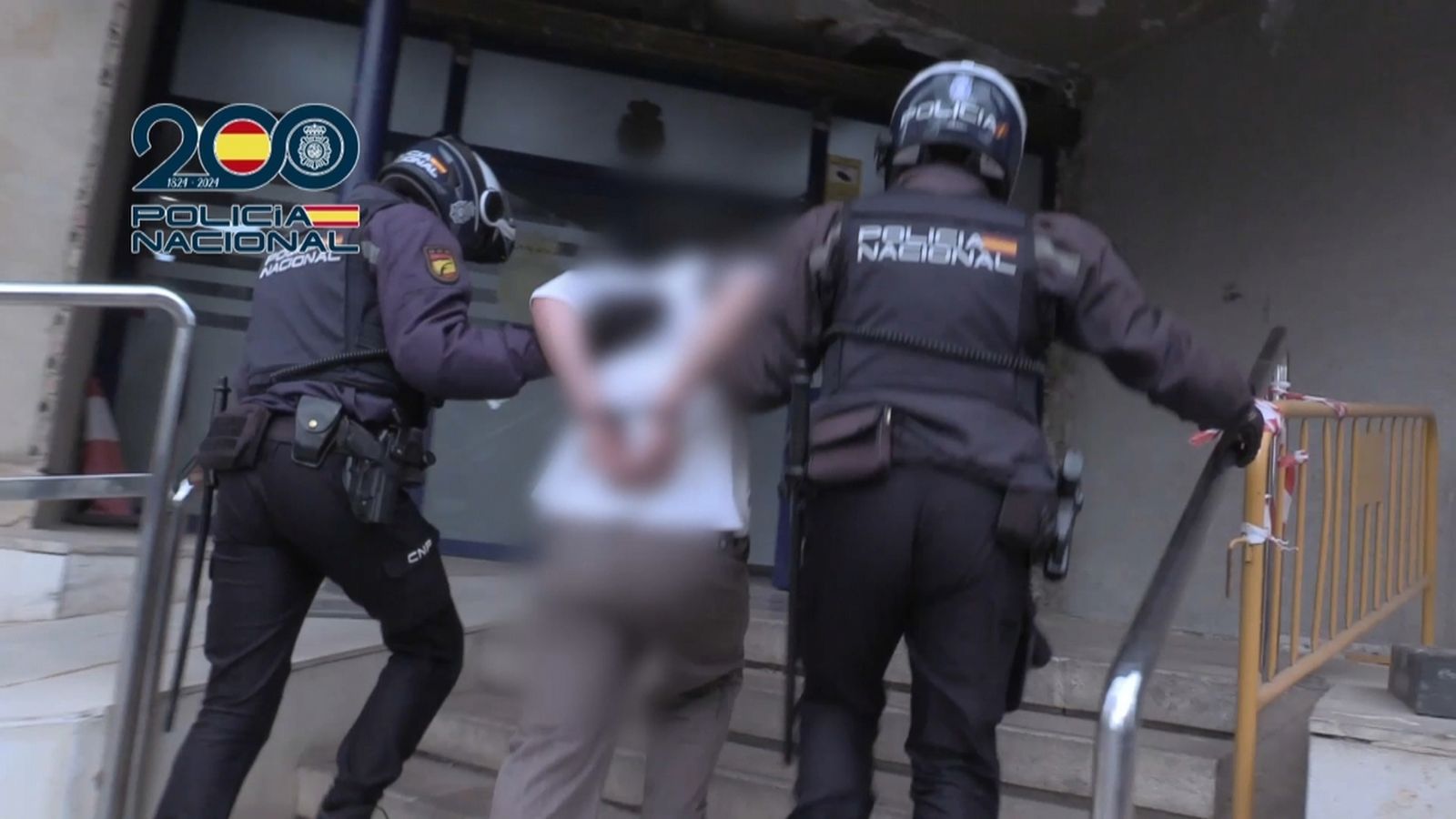 Moment de la detenció del violador
