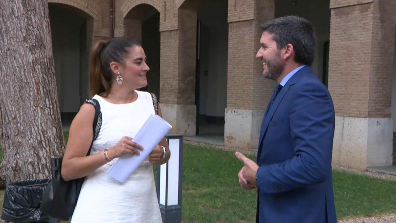 La consellera d'Agricultura i Transició Ecològica, Mireia Mollà, i el conseller d'Agricultura de Múrcia, Antonio Luengo