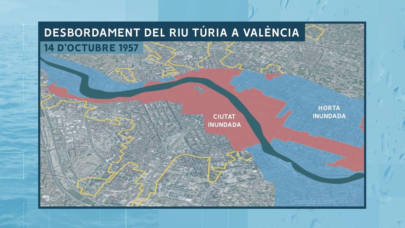 DESBORDAMENT DEL RIU TÚRIA A VALÈNCIA