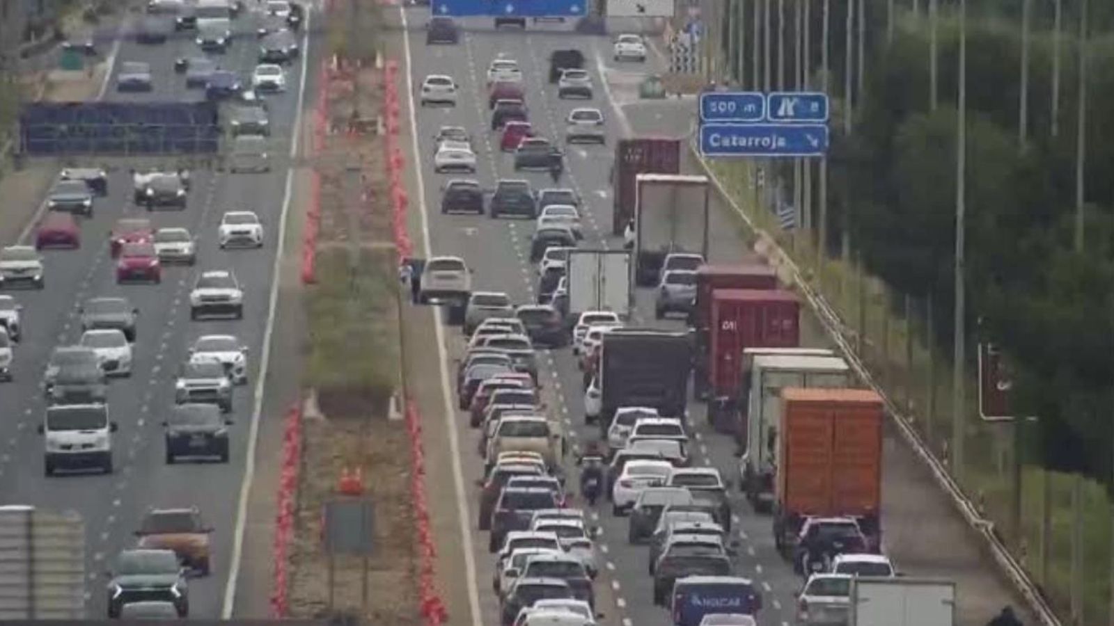 Carretera V-31 a l'altura de Catarroja