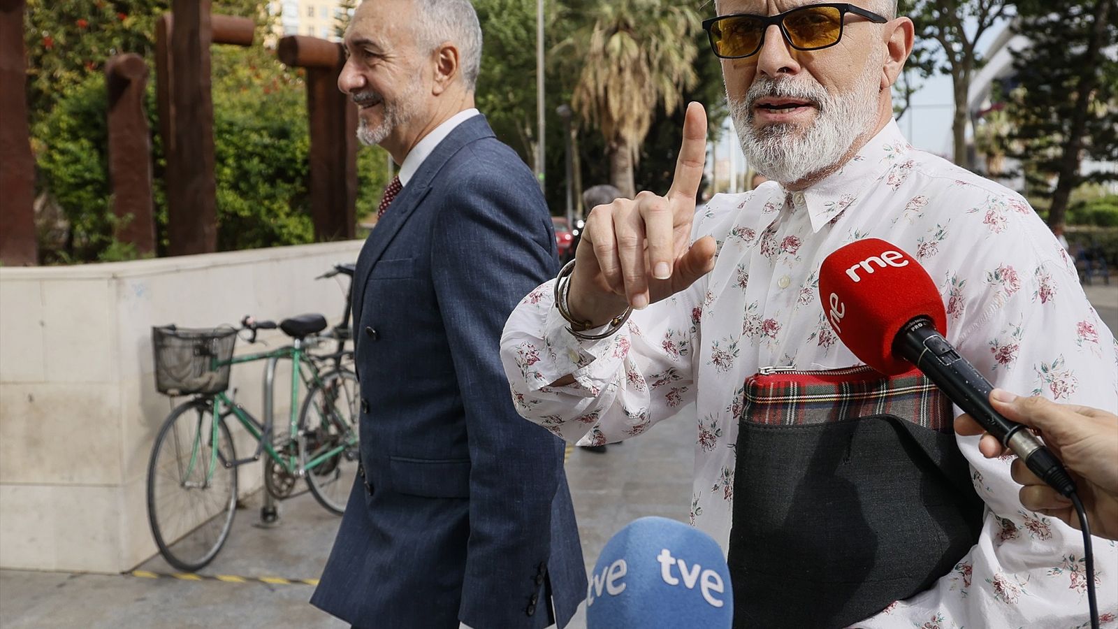 Marcos Benvanet arriba a Ciutat de la Justícia de València, en una imatge d'arxiu