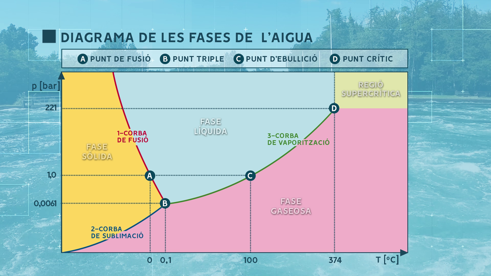 Diagrama de fases de l'aigua