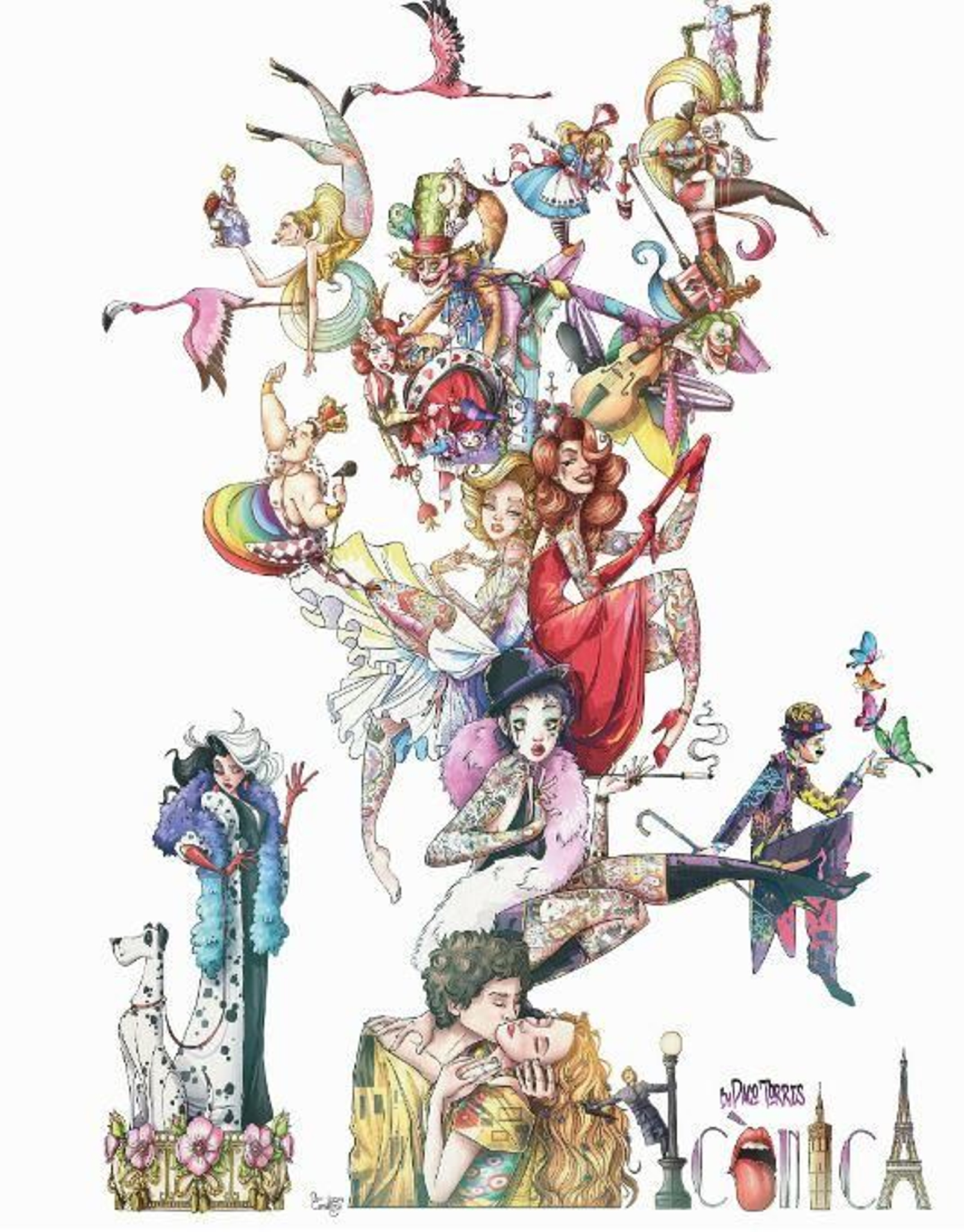 Falla Plaça del Pilar. Lema: "Icònica". Artista: Paco Torres Josa. Disseny: Paco Camallonga