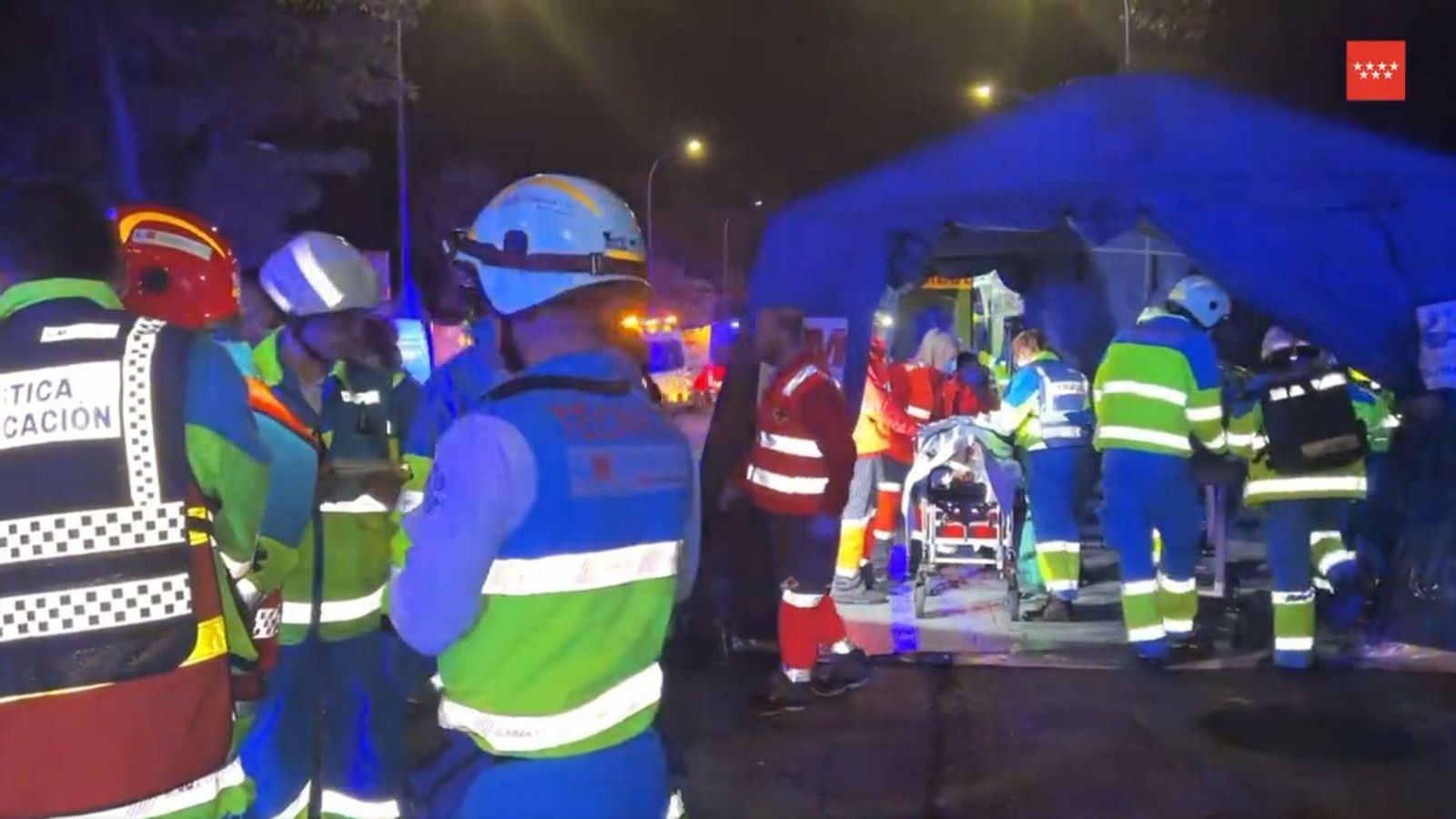 El servei d'urgències mèdiques de Madrid atén a les víctimes de l'atropellament de Torrejón de Ardoz