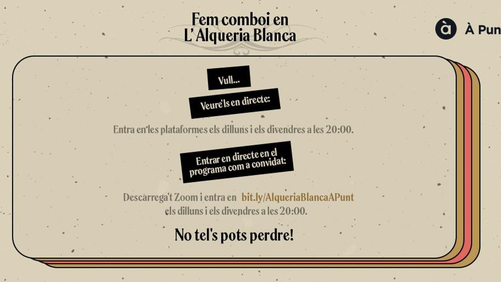 Fem Comboi en L'Alqueria Blanca