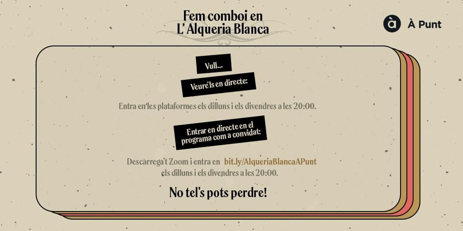 Fem Comboi en L'Alqueria Blanca