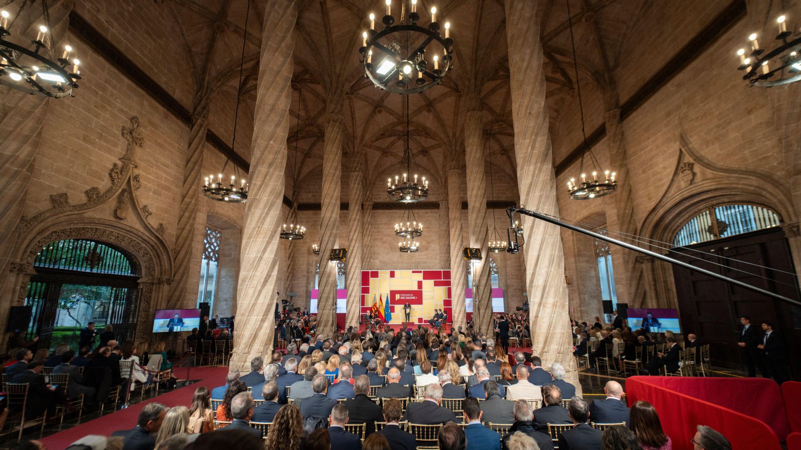 Imatge d'arxiu de l'entrega dels Premis Jaume I en la llotja de València