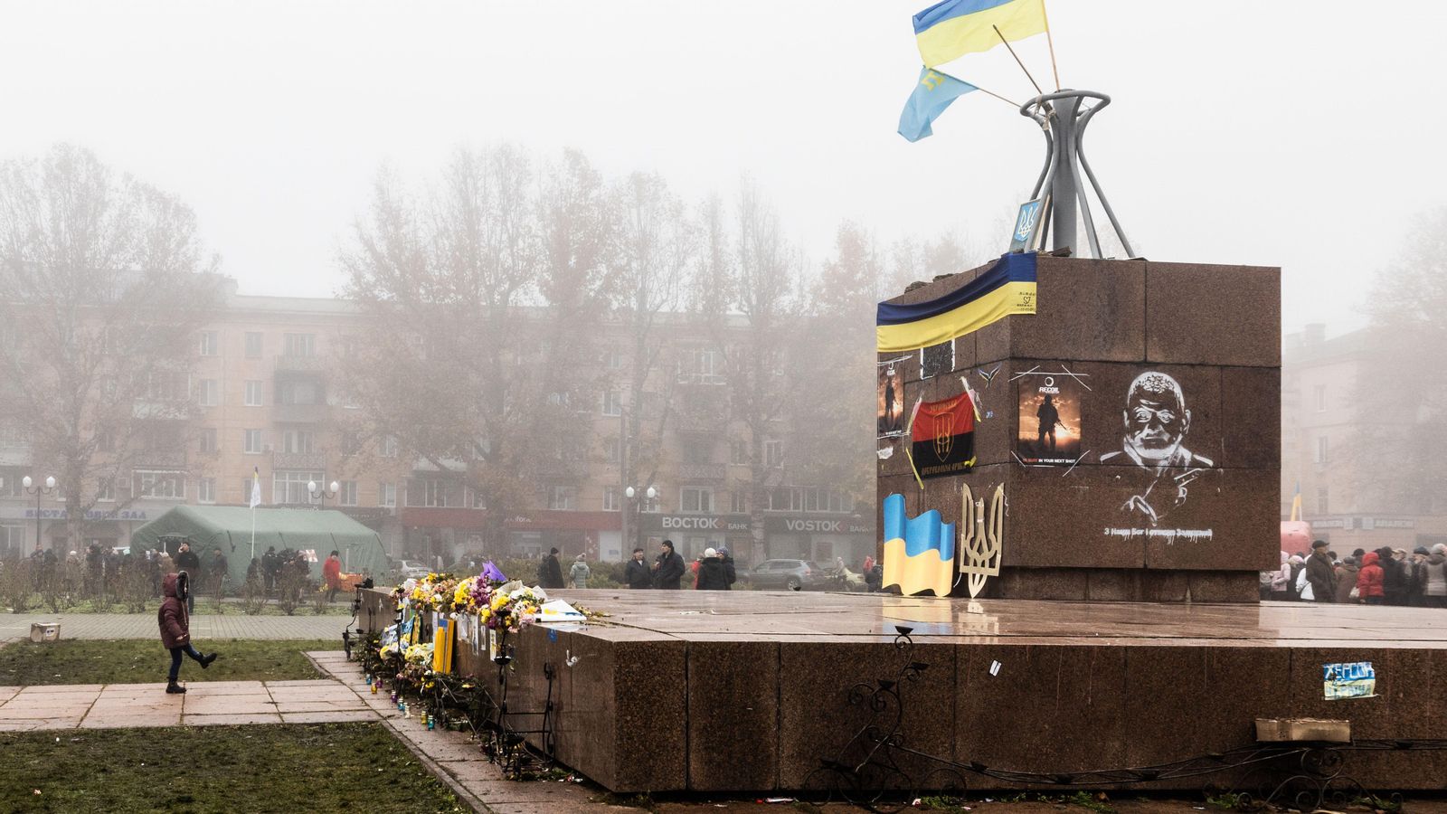 Imatge de la plaça de la llibertat de Kherson, Ucraïna
