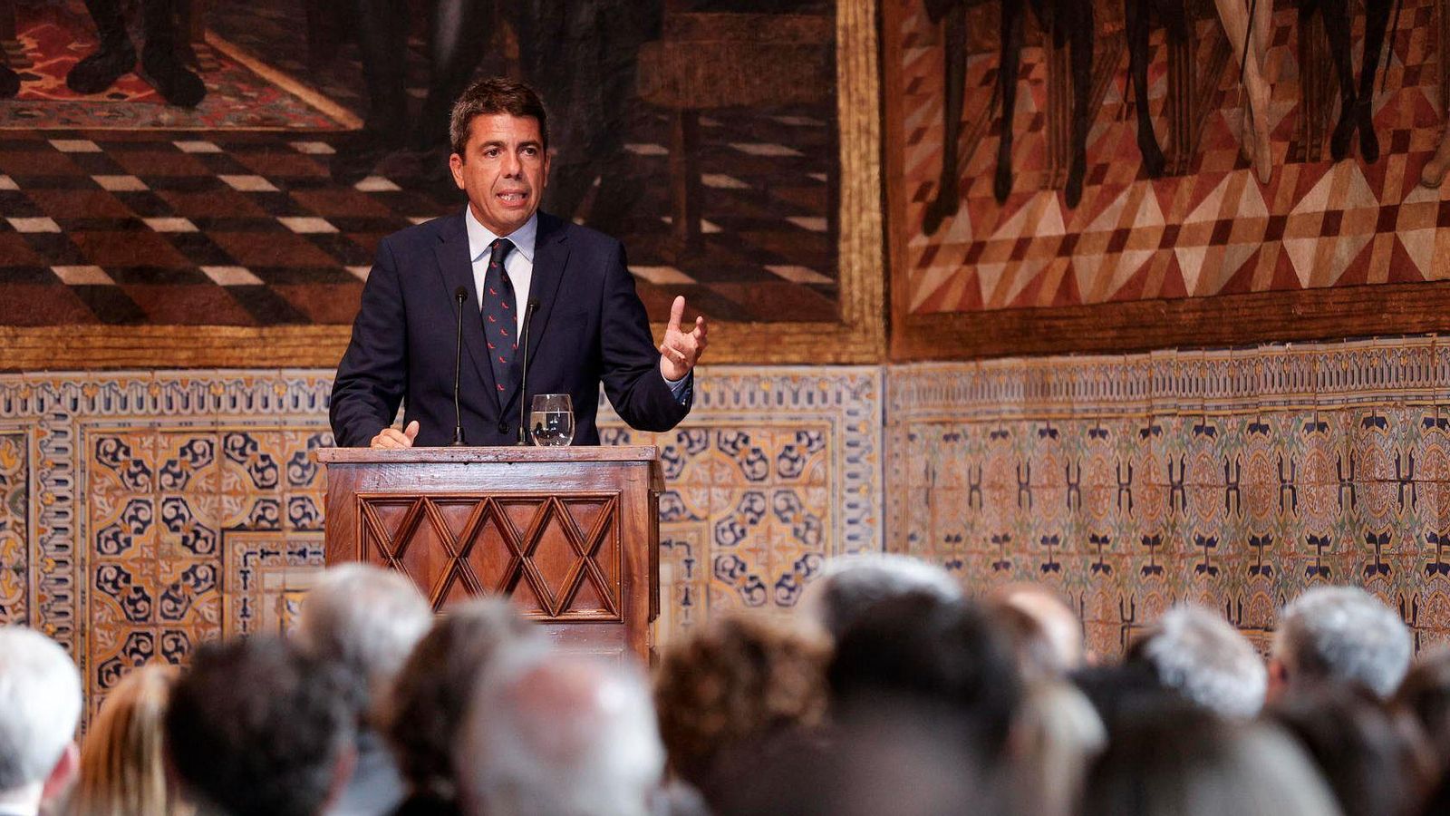 Carlos Mazón, durant el seu discurs pel Nou d'Octubre