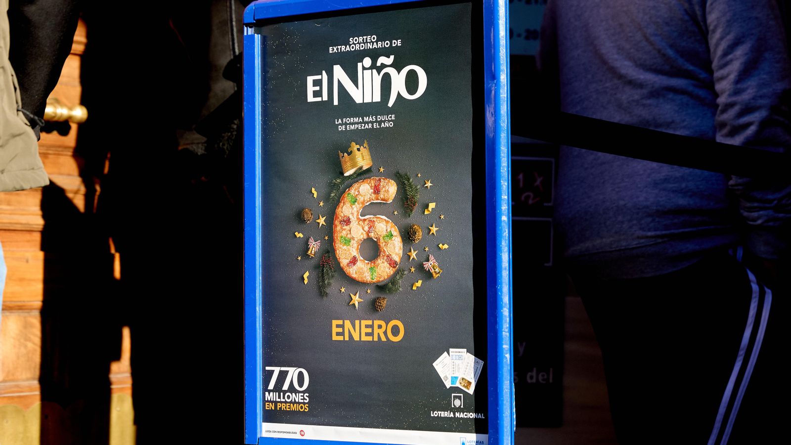 Cartell del sorteig de Reis 2025 Imatge del cartell d'administració de loteria de Reis 2025