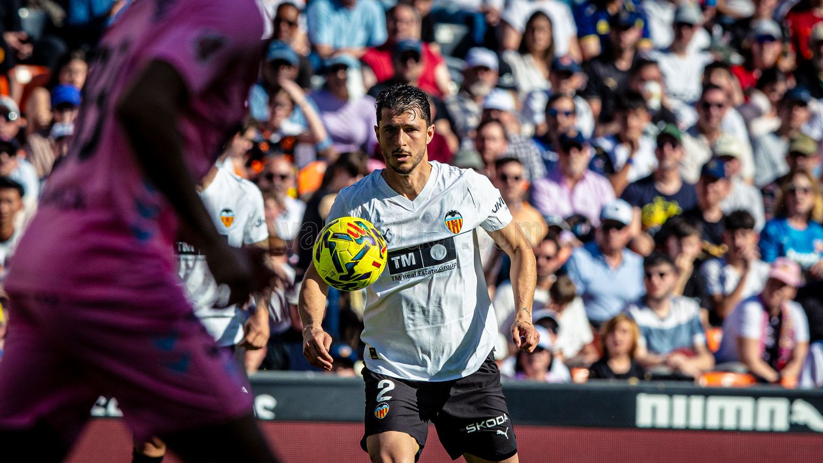 Guido Rodríguez, en una imatge d'arxiu jugant a Mestalla