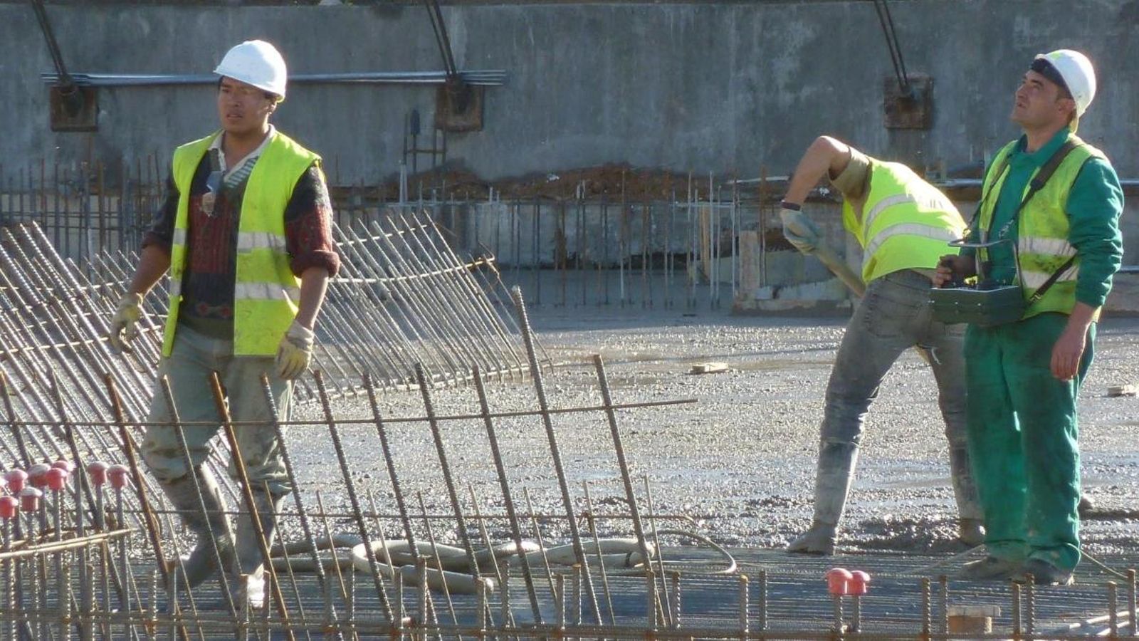 Treballadors de la construcció, en una imatge d’arxiu