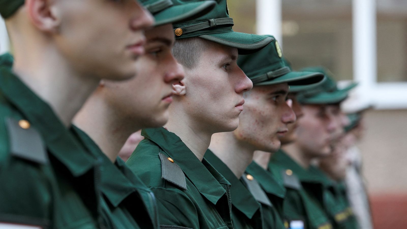 Soldats russos a un centre de reclutament de Sebastopol (Crimea)