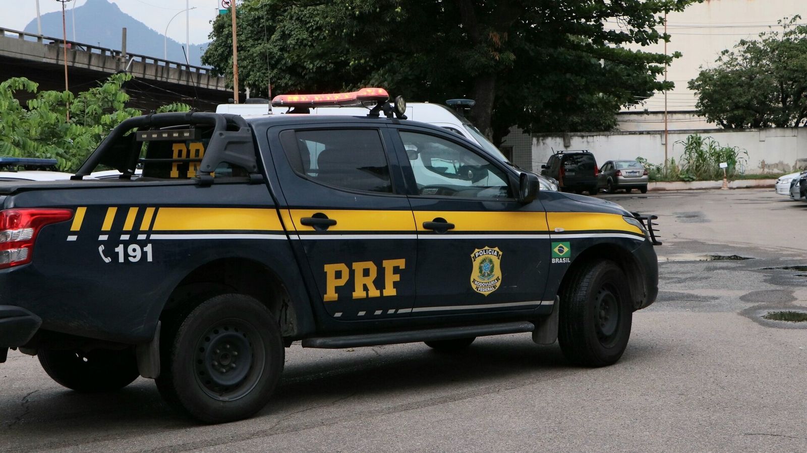 Un vehicle de la Policia federal de Trànsit de Brasil, en arxiu