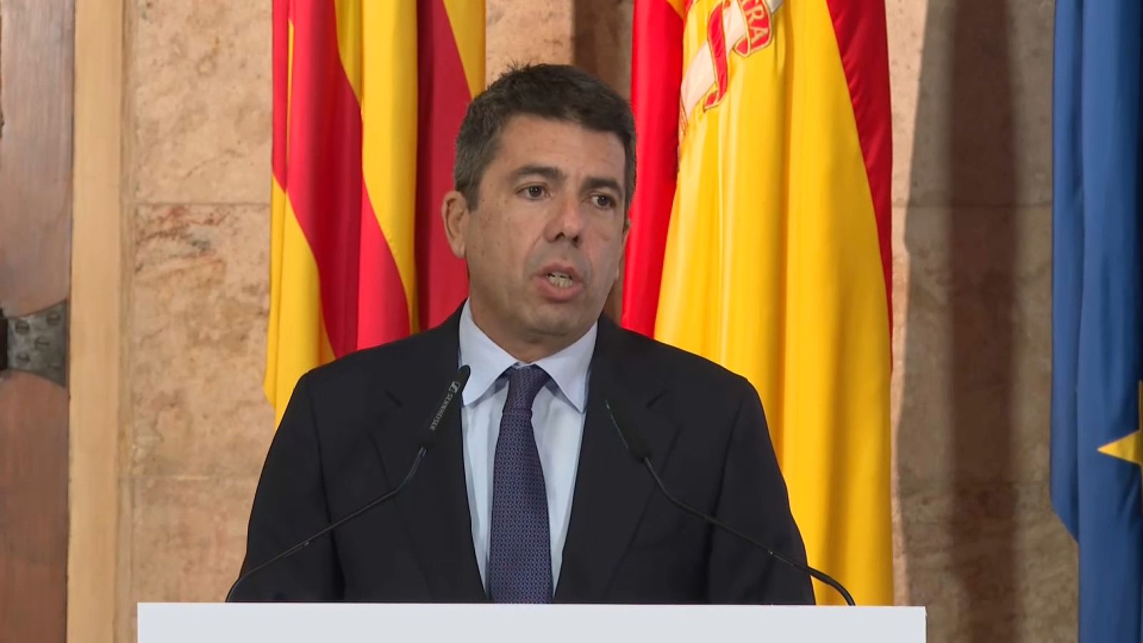 Mazón, durant la presentació del balanç de fiscalitat de 2024, este dijous