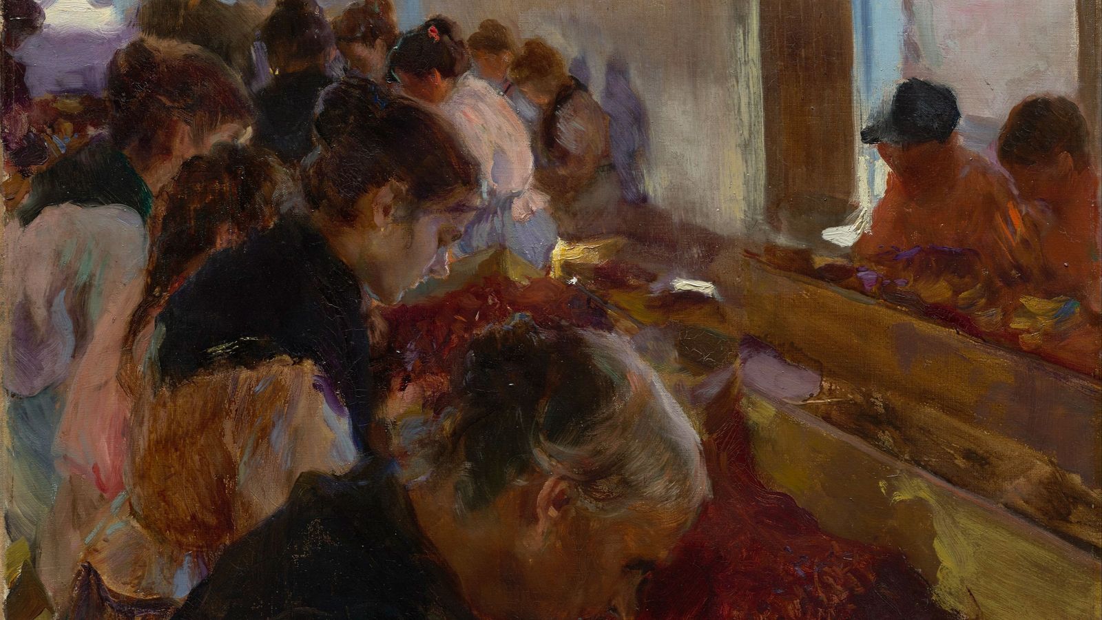 'Elaboració de la pansa', que va pintar Joaquim Sorolla el 1900, és una altra de les que es poden veure a València