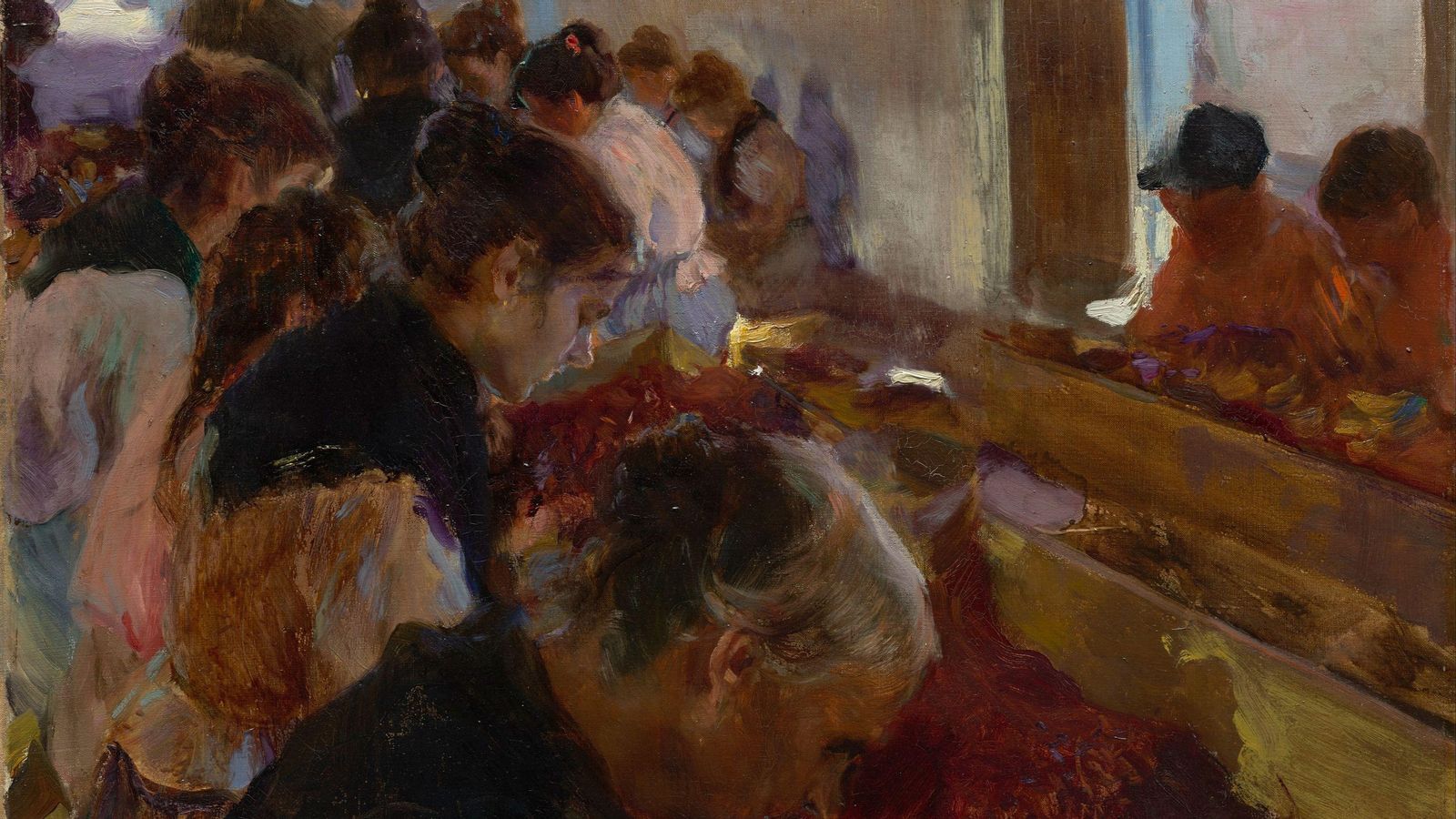 'Elaboració de la pansa', que va pintar Joaquim Sorolla el 1900, és una altra de les que es poden veure a València 'Elaboració de la pansa', que va pintar Joaquim Sorolla el 1900, és una altra de les que es poden veure a València