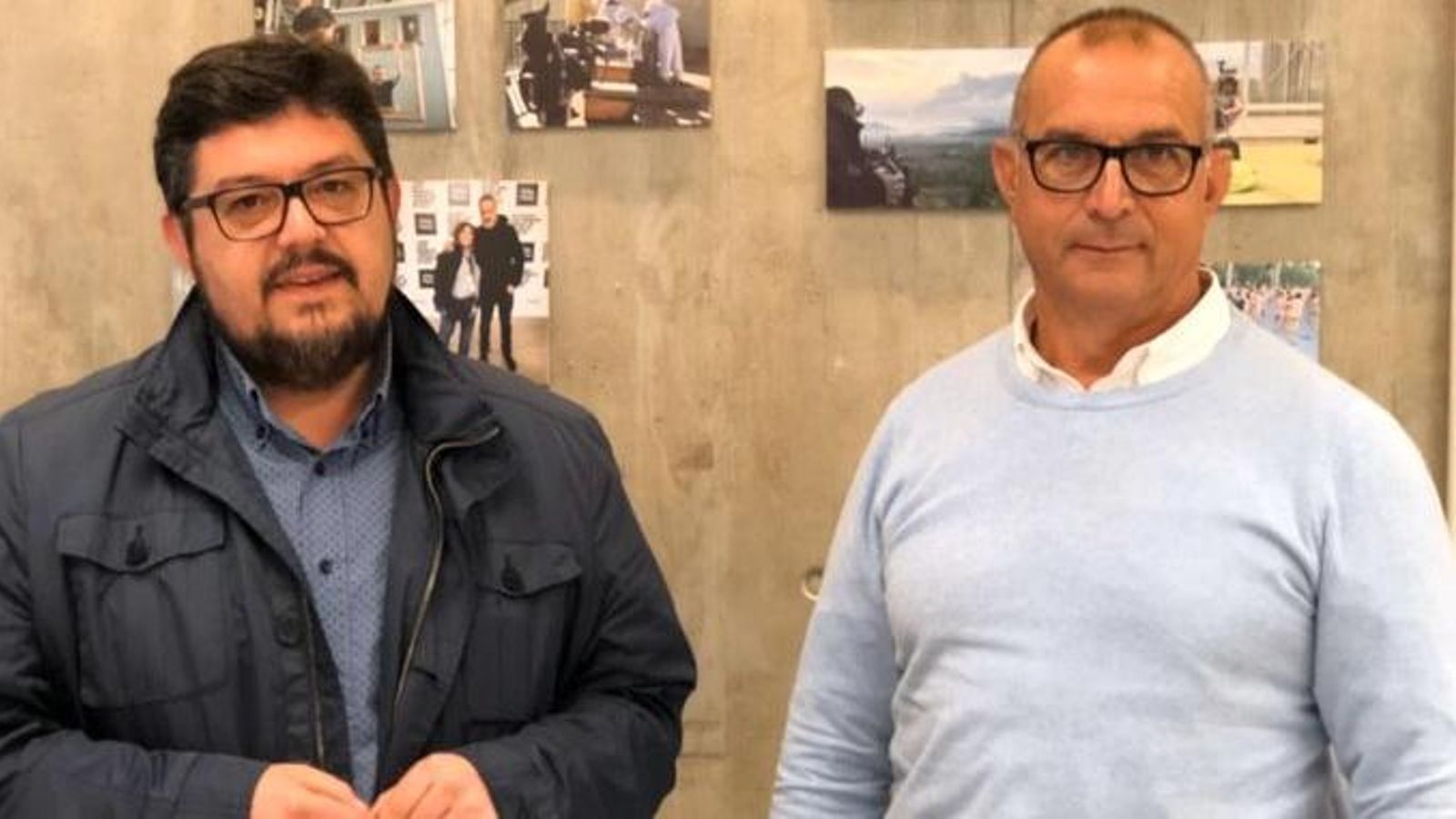 L'alcalde de Bellreguard, Álex Ruiz, i el del Mareny de les Barraquetes, Jordi Sanjaime, en 'Les notícies del matí'
