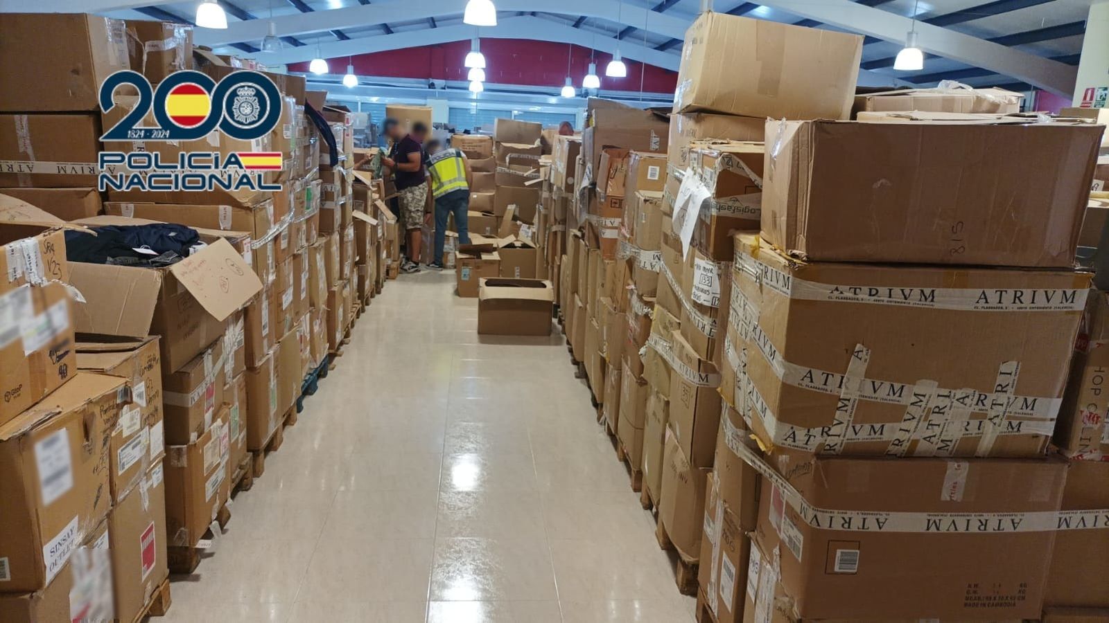 Magatzem interceptat amb la roba robada