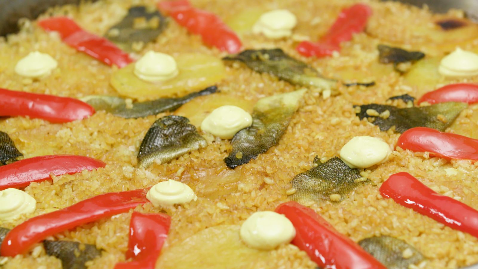 Arròs amb pelletes d’abadejo