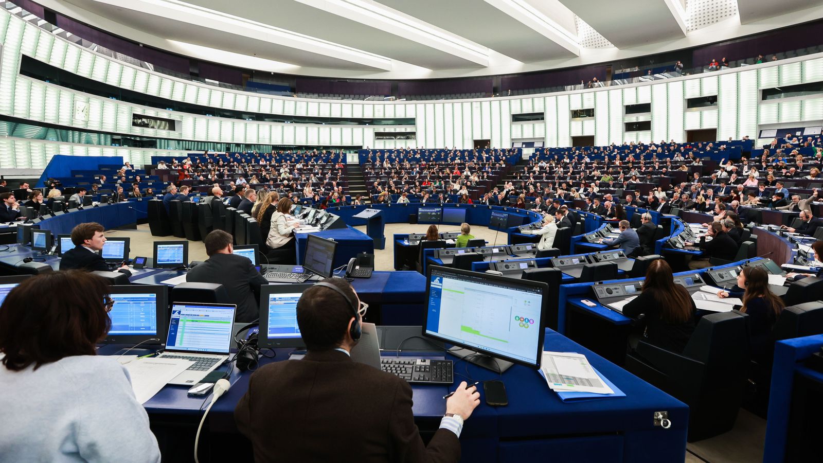 Sessió plenària de l'Eurocambra