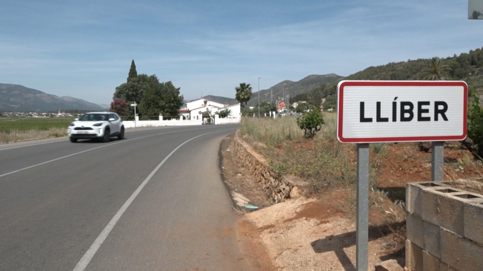 Entrada de Llíber, a la Marina Alta