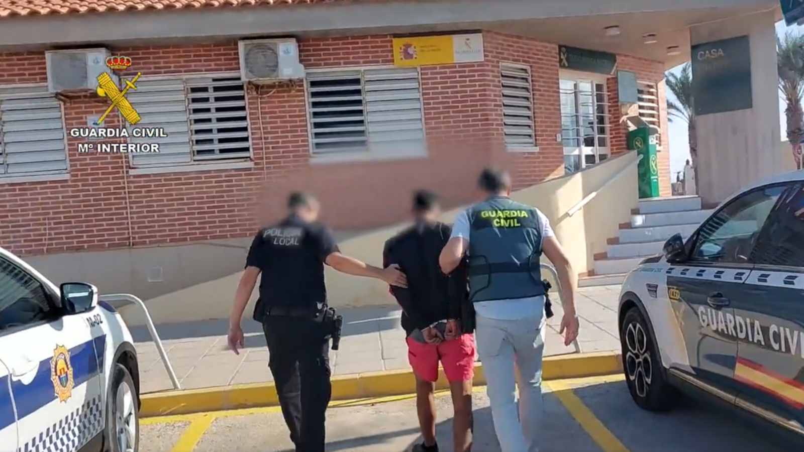 Moment de la detenció del detingut
