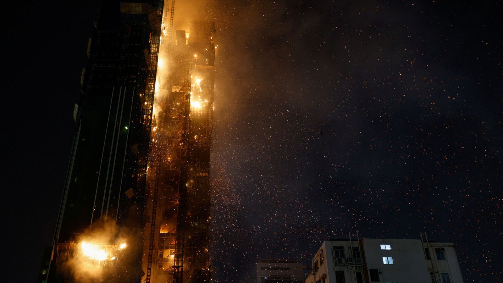 Incendi del gratacel en Hong Kong