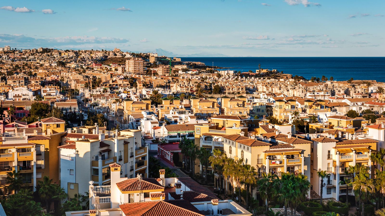 Imatge aèria de Torrevella, una de les ciutats amb més contagis durant el cap de setmana